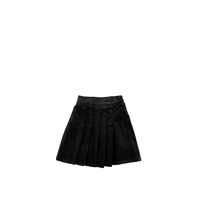 CORDUROY PLEATED SKIRT