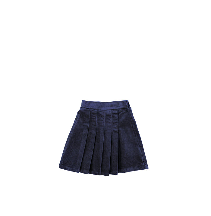 CORDUROY PLEATED SKIRT