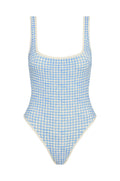 Corfu One Piece - Sky Gingham