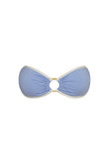 Costa Rica Top - Azure/Ivory