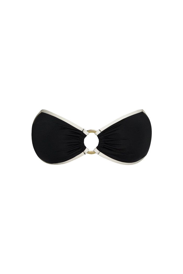 Costa Rica Top - Black/Ivory