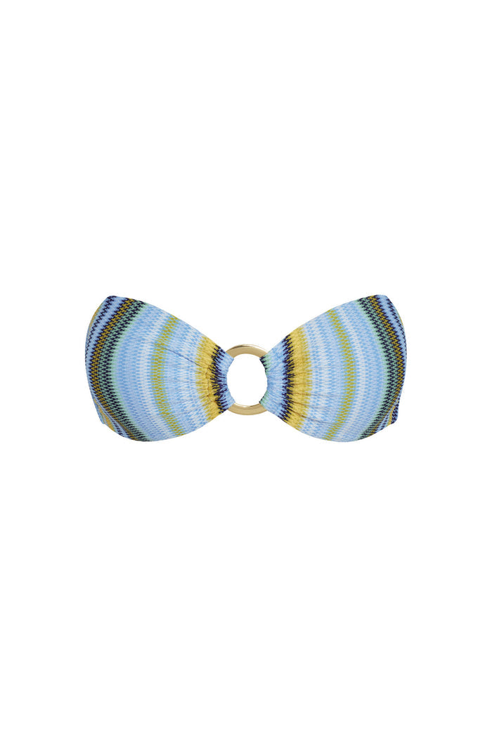 Costa Rica Top - Sardinia Stripe Azure