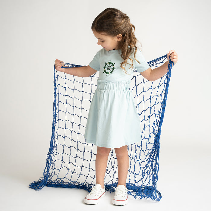 COTTON PAPERBAG WAIST SKIRT