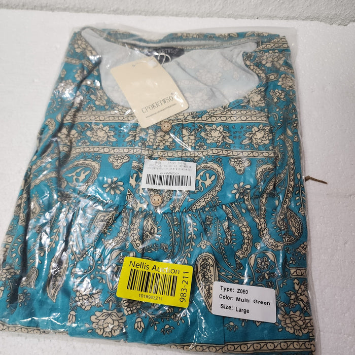 Cpokrtwso Women Plus Short Sleeve Tunic Top Floral Henley Shirt Blouse, Multi