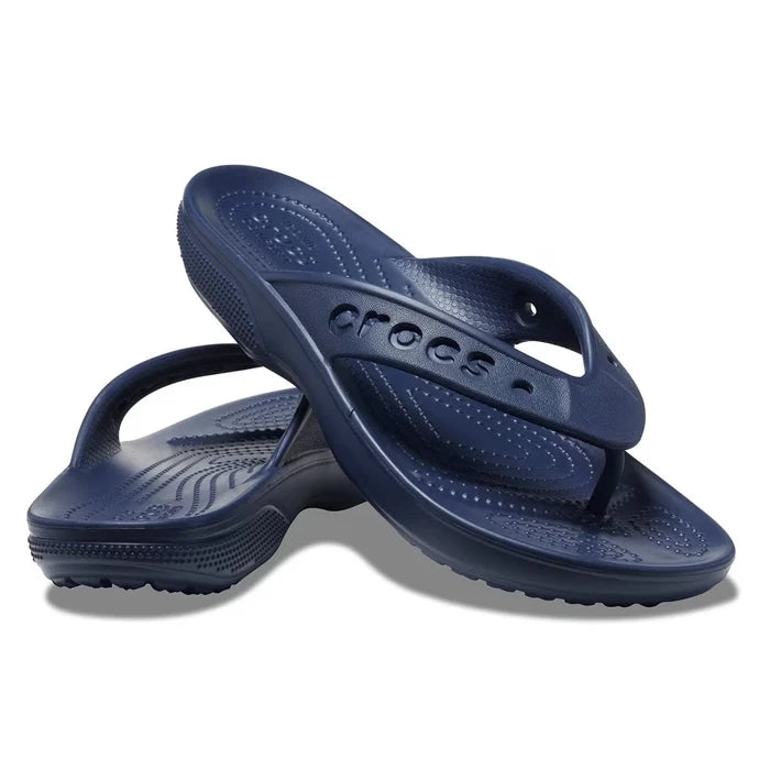 Crocs Baya II Flip Flops Navy Blue Mens Womens Sandals 694588-NV - image 1