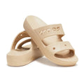 Crocs Baya Platform Unisex Slide Sandals Chai – Casual Slip-On Shoes, Medium