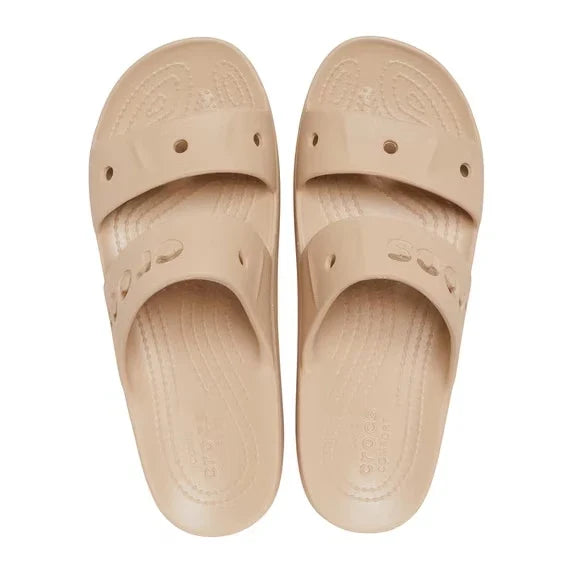Crocs Baya Platform Unisex Slide Sandals Chai – Casual Slip-On Shoes, Medium