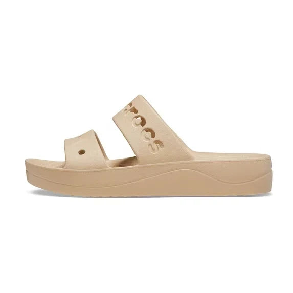 Crocs Baya Platform Unisex Slide Sandals Chai – Casual Slip-On Shoes, Medium
