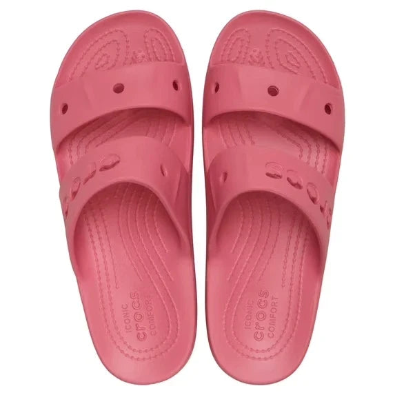 Crocs Baya Platform Unisex Slide Sandals Hot Blush – Casual Slip-On Shoes, Medium