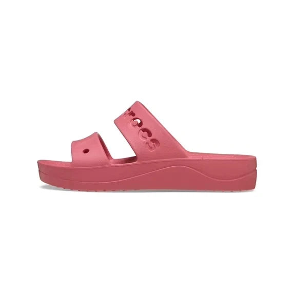 Crocs Baya Platform Unisex Slide Sandals Hot Blush – Casual Slip-On Shoes, Medium