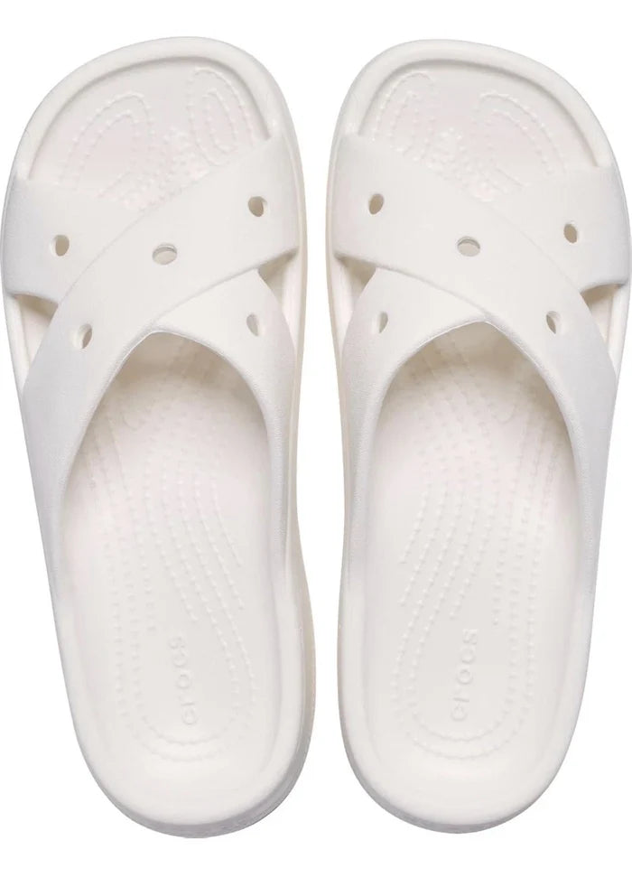 Crocs Classic Cross Strap Women's Slide Sandals – Casual Slip-On Shoes, Size 9, NWT