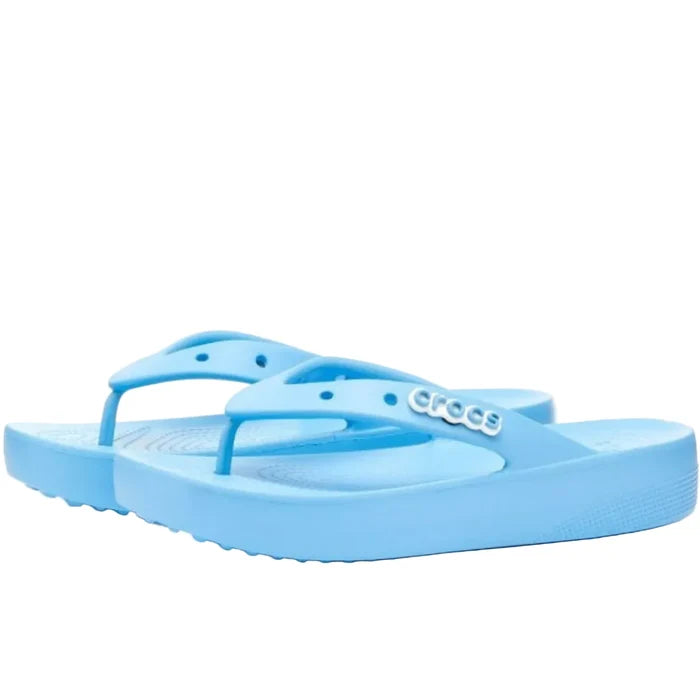 Crocs Classic Platform Flip Flop Women's Sandals Oxygen Blue – Size 7