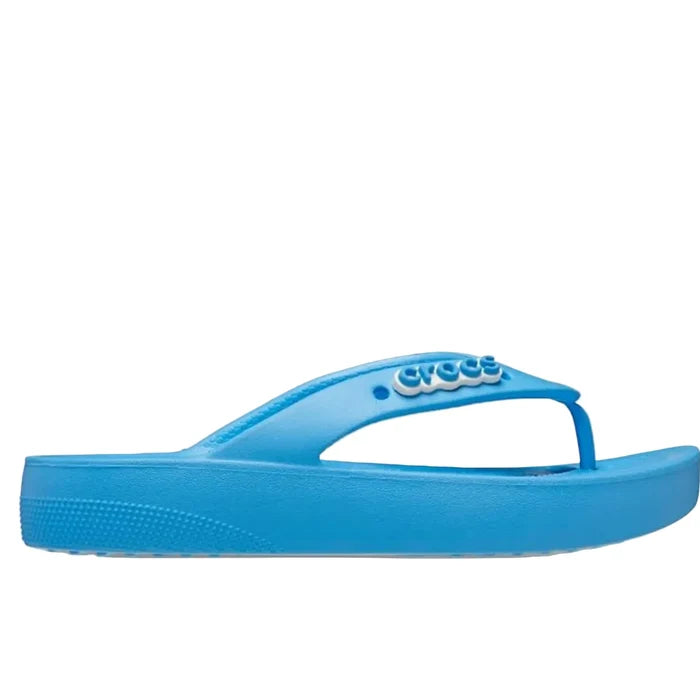 Crocs Classic Platform Flip Flop Women's Sandals Oxygen Blue – Size 7