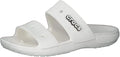 Crocs Classic Sandal Unisex White – Casual Slip-On Shoes, 206761-100