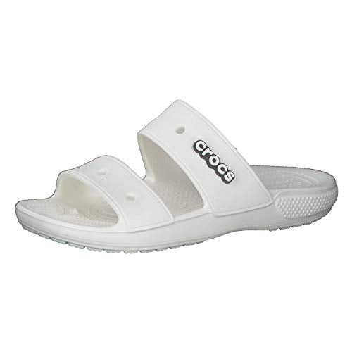 Crocs Classic Sandal Unisex White – Casual Slip-On Shoes, 206761-100