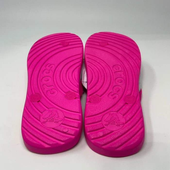 Crocs Flip Sandals Pink Crush – Unisex M10/W12 Casual Thong Sandals