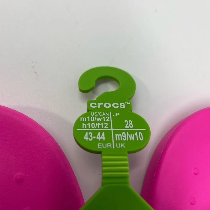 Crocs Flip Sandals Pink Crush – Unisex M10/W12 Casual Thong Sandals