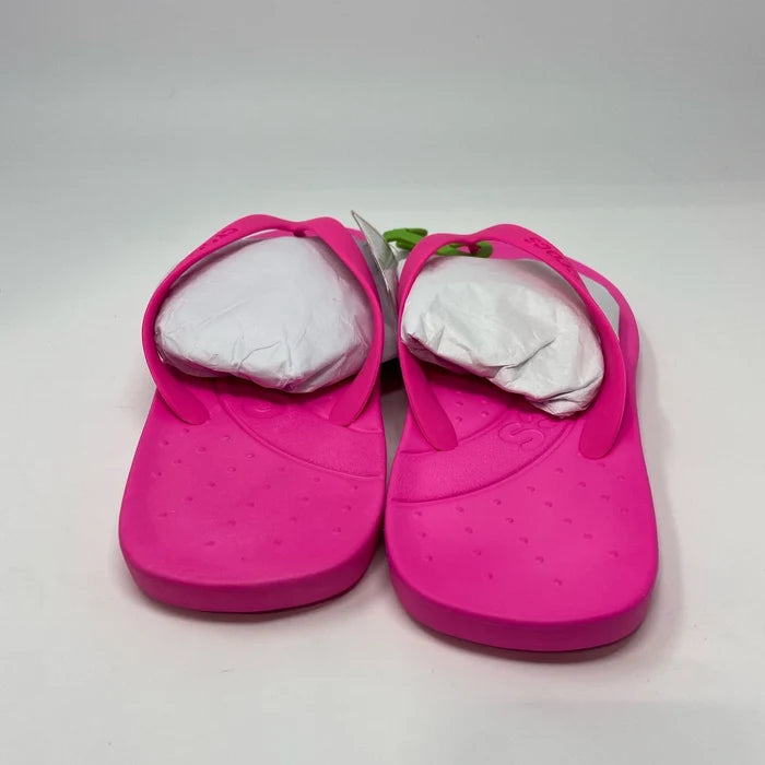 Crocs Flip Sandals Pink Crush – Unisex M10/W12 Casual Thong Sandals