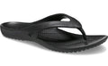 Crocs Kadee II Women's Flip Flop Sandals Black – Summer Thong Shoes, Size 6 / Kids 4Y (J4), New