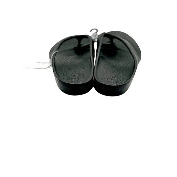 Crocs Kadee II Women's Flip Flops Black – Comfort Thong Sandals, Size 10