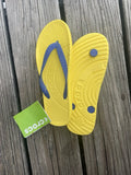 Crocs Kadee Women's Flip Flops Yellow Blue – W7 / M5, NWT