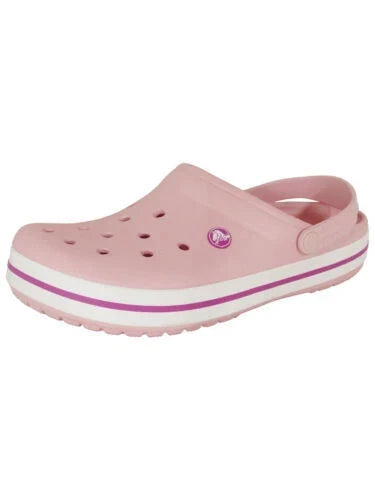 Crocs Unisex Crocband Clog Shoes, Pearl Pink/Wild Orchid - image 1