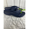 Crocs Unisex Thong Flip Flop Sandals Navy Blue – Comfort Casual Shoes, M12W14