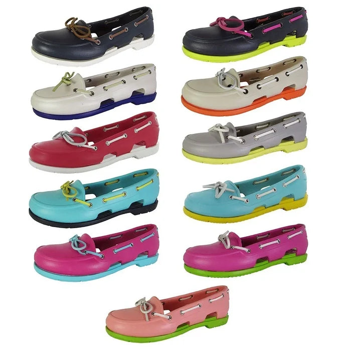 Crocs Womens Beach Line Slip On Boat Shoes - image 1