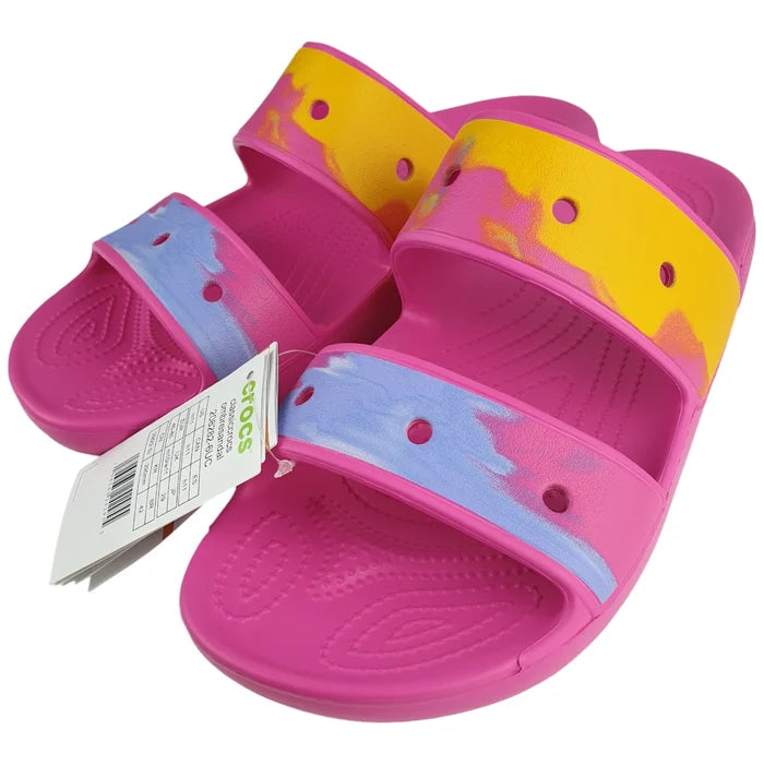 CROCS Womens Mens Classic Ombre Sandals Size USA M 11/W 13 Juice Pink NEW In Bag - image 7