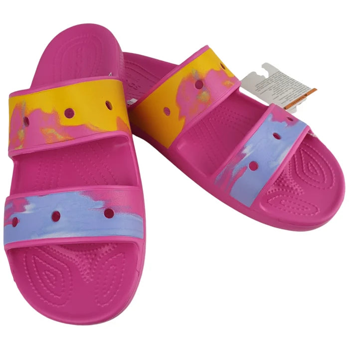 CROCS Womens Mens Classic Ombre Sandals Size USA M 11/W 13 Juice Pink NEW In Bag - image 8