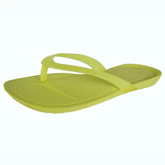 Crocs Womens Really Sexi Flip Flop Sandal Shoes, Chartreuse/Chartreuse, US 4 - image 1