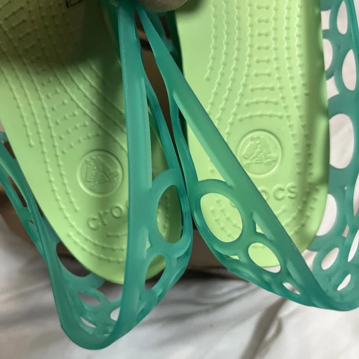Crocs Women's Slip-On Sandals Aqua – Casual Water-Friendly Shoes, Size 9, NIB