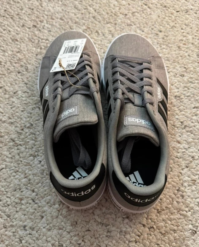 adidas Daily 3.0 Men's Sneakers Gray Black – FW3270, Size 10, NWT