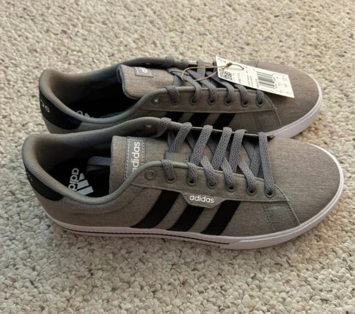 adidas Daily 3.0 Men's Sneakers Gray Black – FW3270, Size 10, NWT