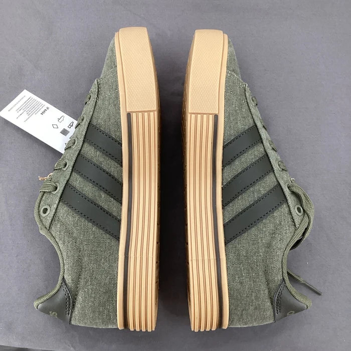 Adidas Daily 4.0 Sneakers Olive Green Unisex Casual Shoes Men's 4 Women's 5