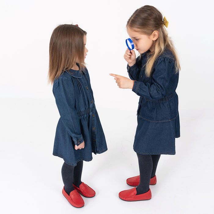 DENIM BUTTON DOWN DRESS
