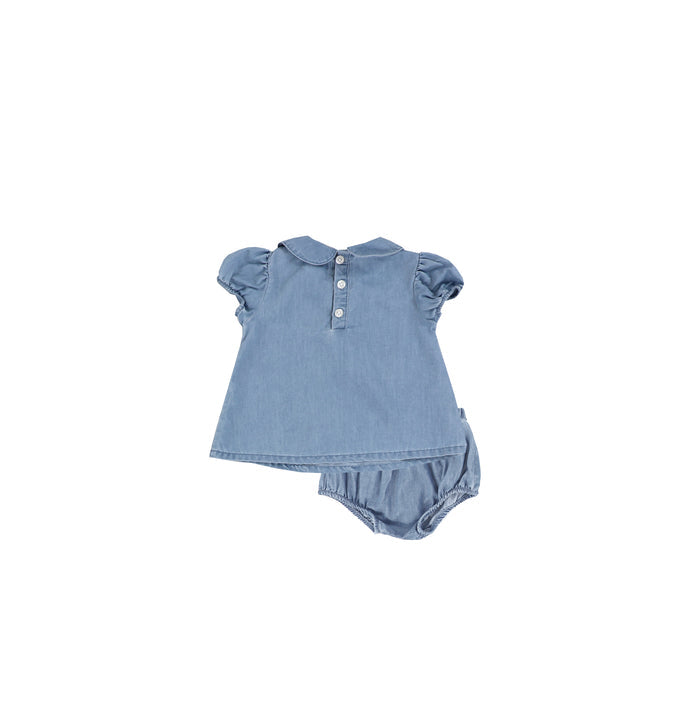 DENIM COLLAR SET