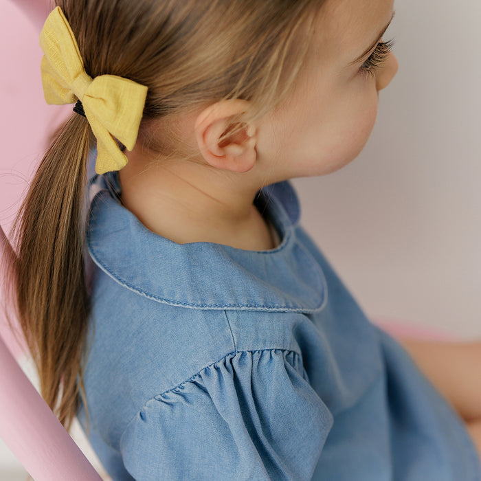 DENIM COLLAR SET