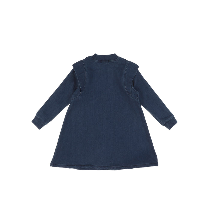 DENIM DETAIL DRESS