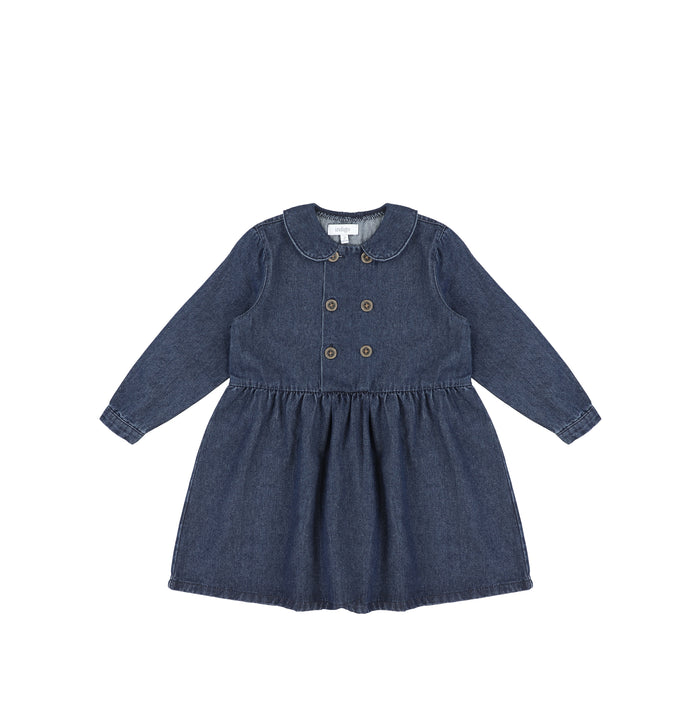 DENIM DOUBLE BREASTED DRESS