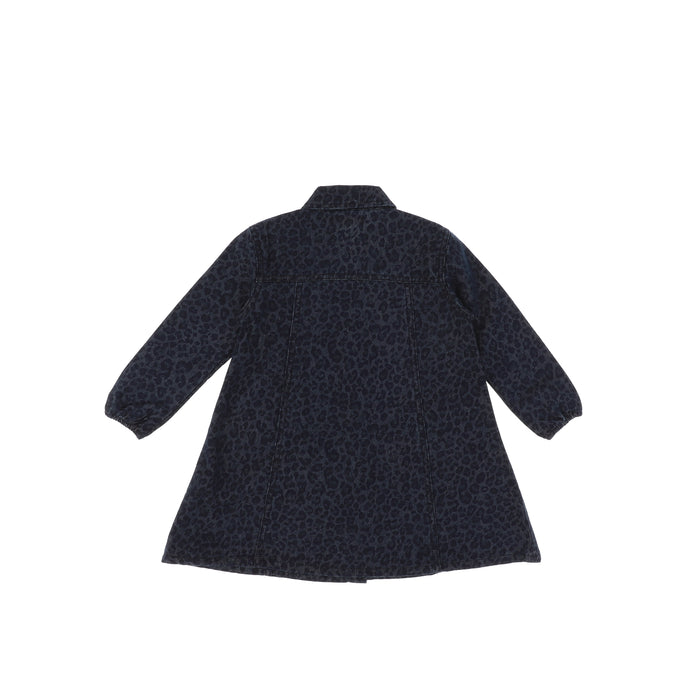 DENIM LEOPARD DRESS