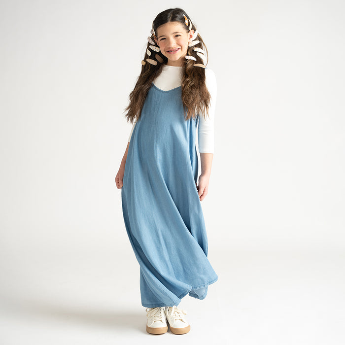DENIM MAXI JUMPER