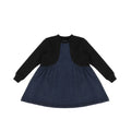 DENIM MIXED MEDIA DRESS