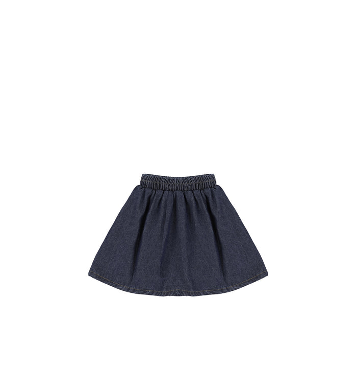 DENIM PEPLUM SKIRT