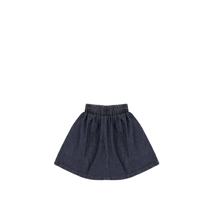 DENIM PEPLUM SKIRT