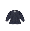 DENIM PEPLUM TOP