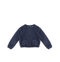 DENIM POCKET SWEATSHIRT