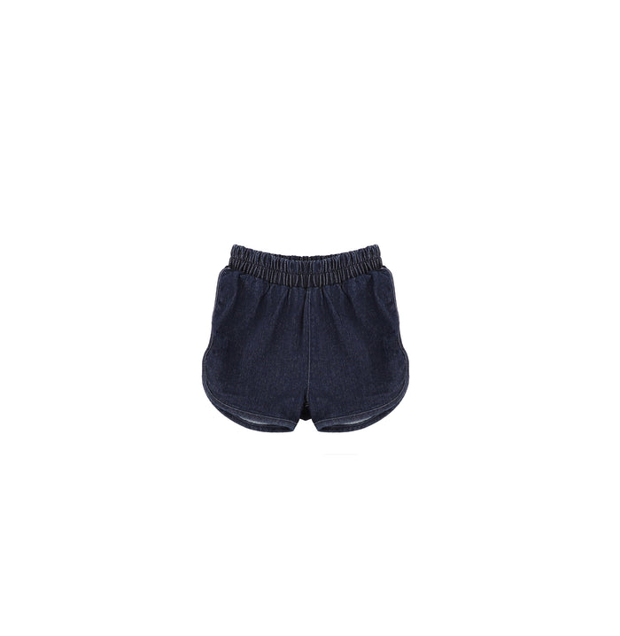 DENIM TRACKSHORTS