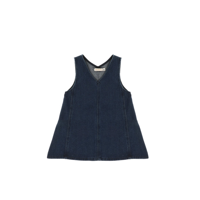 DENIM V NECK JUMPER