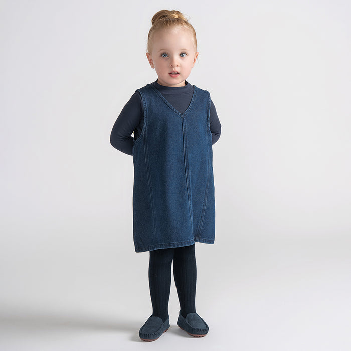 DENIM V NECK JUMPER